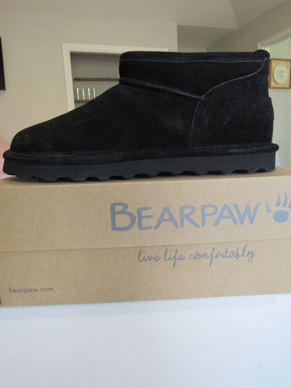 BearPaw Black Super Shorty Boot